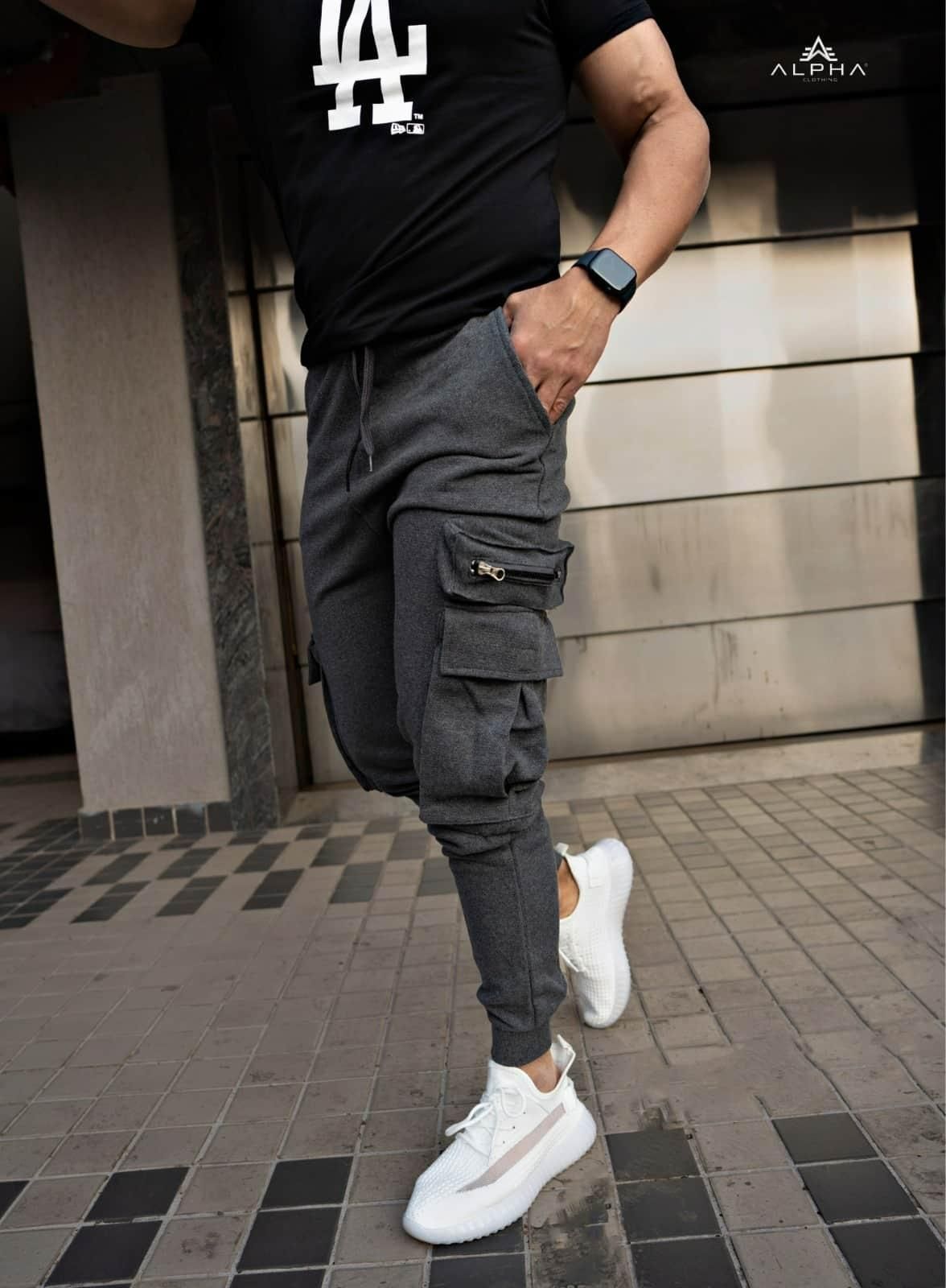 Men's Cotton Texture Stretchable Jogger