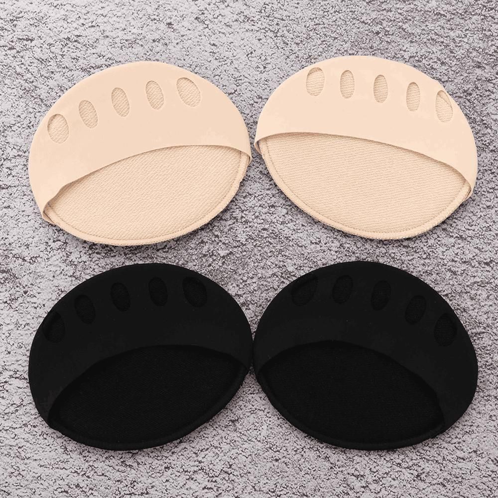 Invisible Fashion Women Ruffle Wave Girls Toe Pad Inserts Forefoot Pads Half Insoles Five Toes Socks