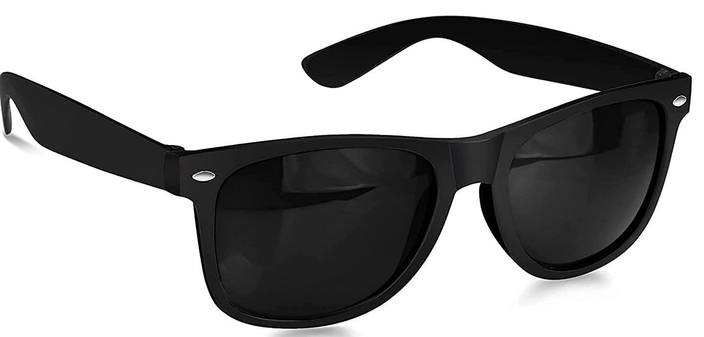 Combo of Balck and Square Black Sunglass Golden Touch