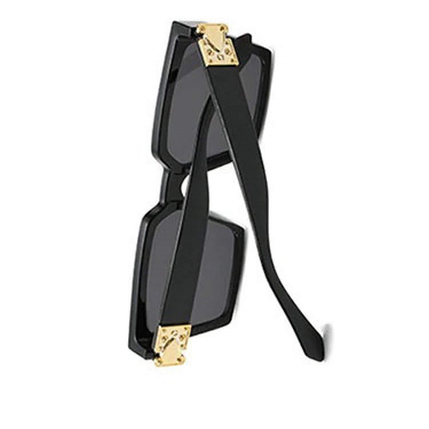 Combo of Balck and Square Black Sunglass Golden Touch