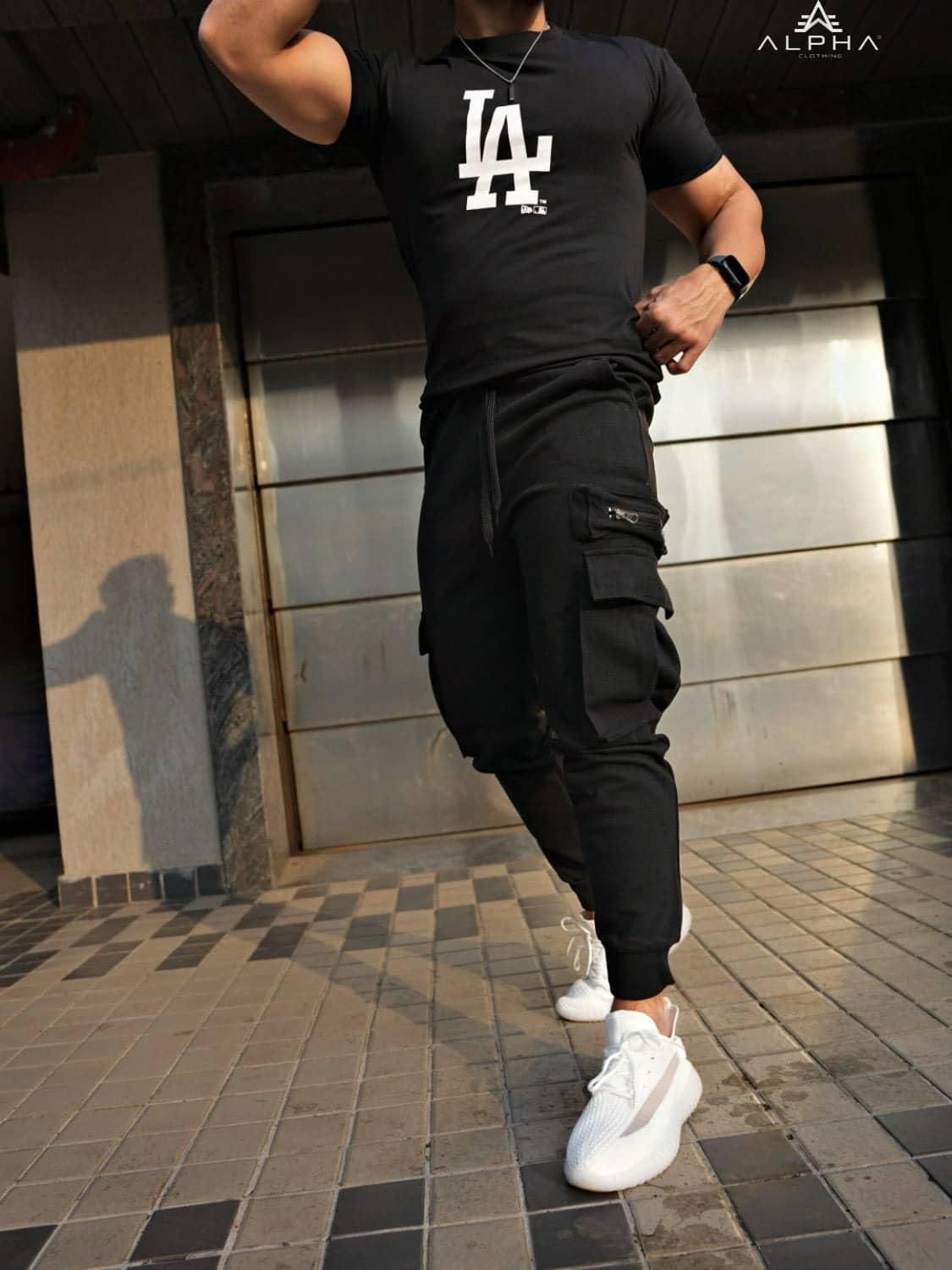 Men's Cotton Texture Stretchable Jogger