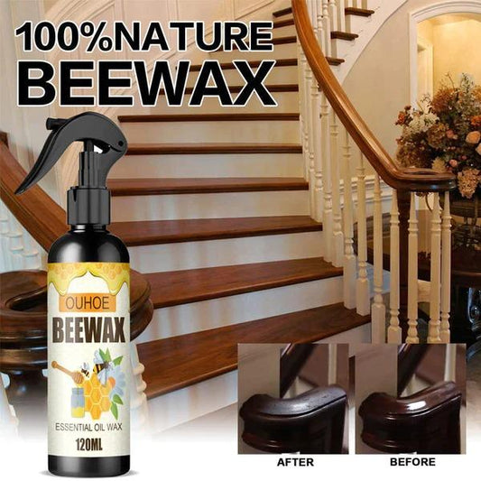 Natural Micro-Molecularized Beeswax Spray, Furniture Polish and Cleaner for Wood