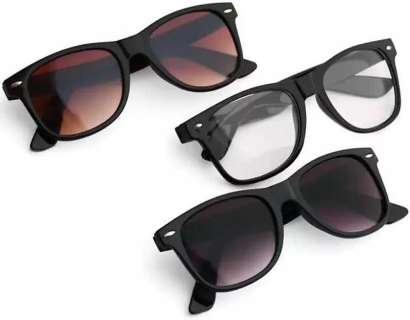 NEW DESIGN STYLISH UV PROTECTION WAYFARER COMBO SUNGLASSES