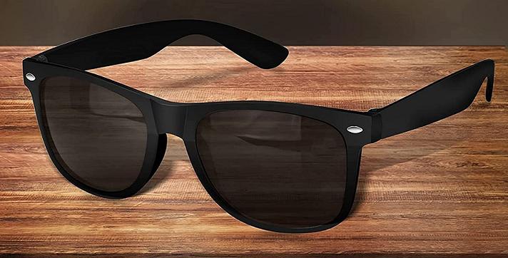 Combo of Balck and Square Black Sunglass Golden Touch