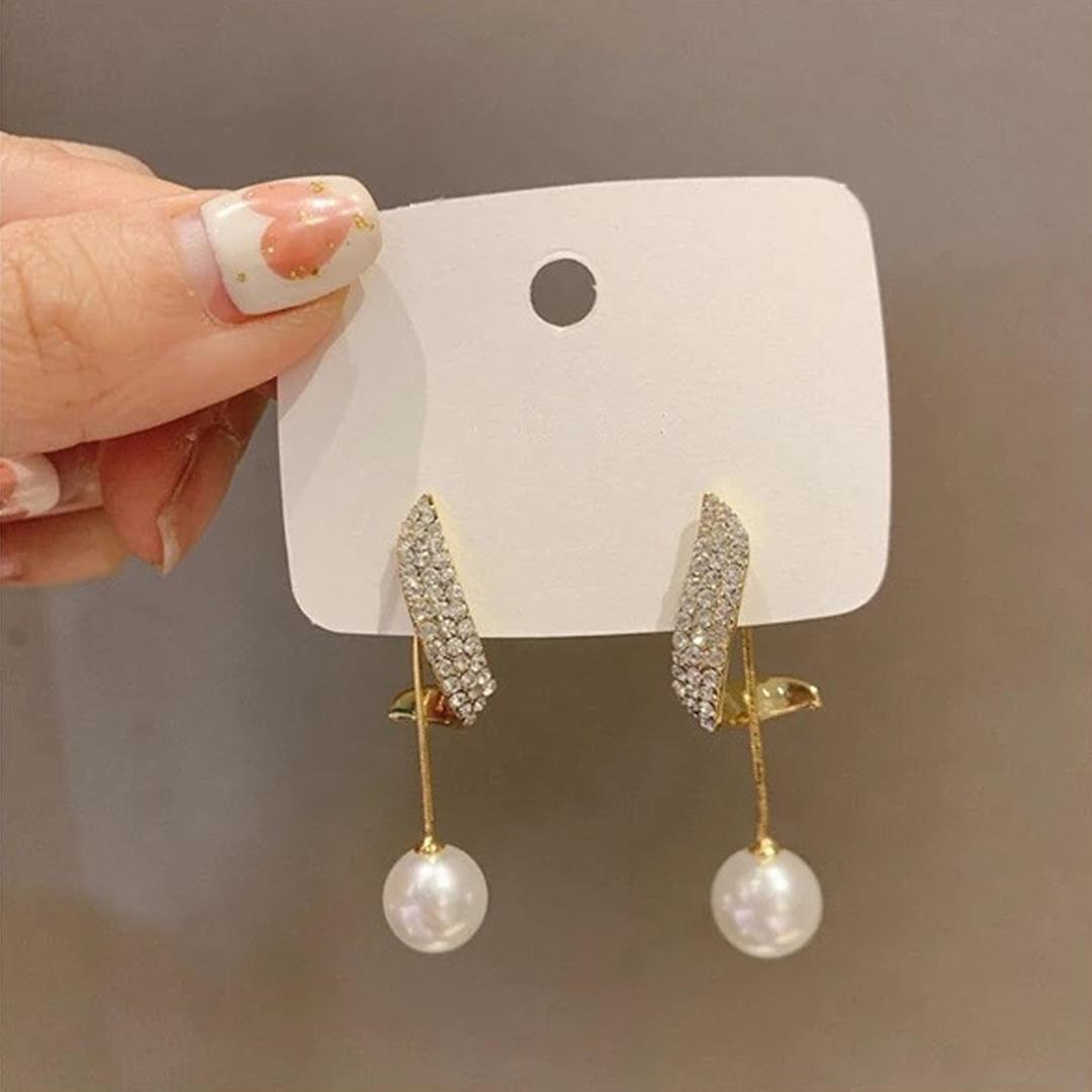 Pearl Wing Stud Earrings 2 Pcs/Set