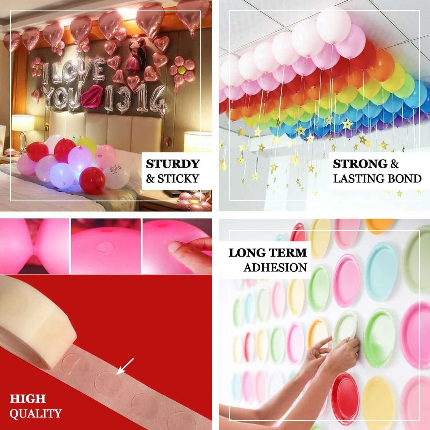 Double-Sided Adhesive Glue Dots (Pack of 1, 100 Dots)