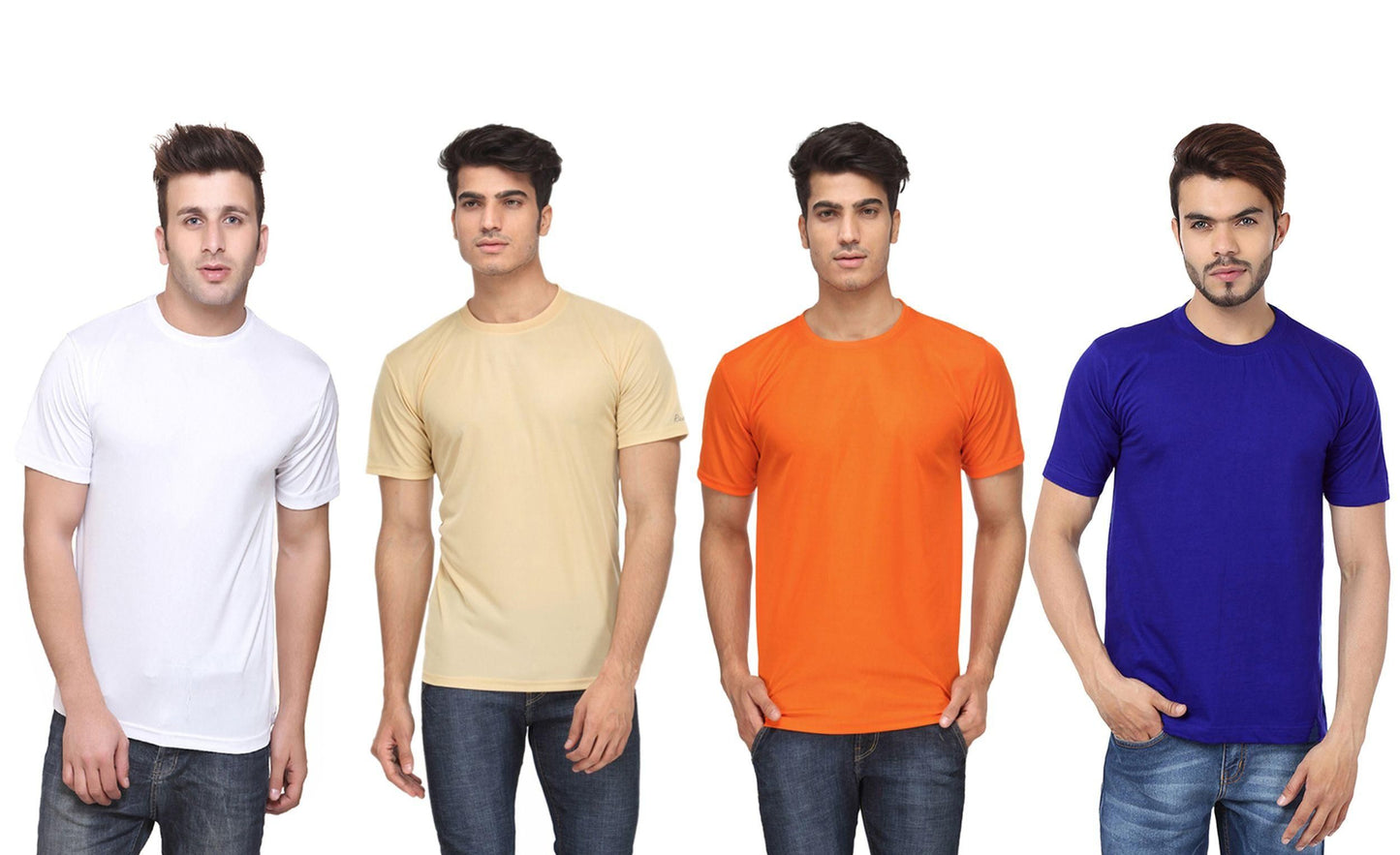 DRI - FIT Round Neck Men's T-shirt (Pack of 4)