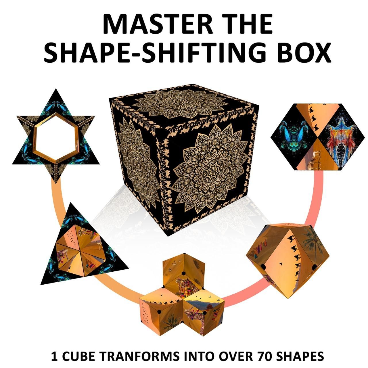 3D Cube Shape Shifting Box