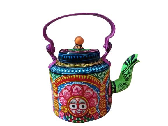 Lord Jagannath Hand Painted Kettle by Drushti