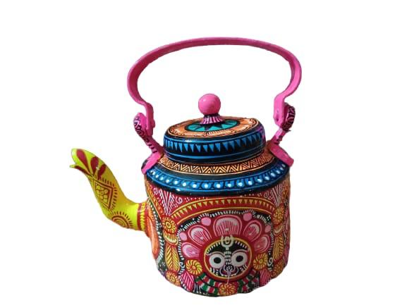 Lord Jagannath Hand Painted Kettle by Drushti