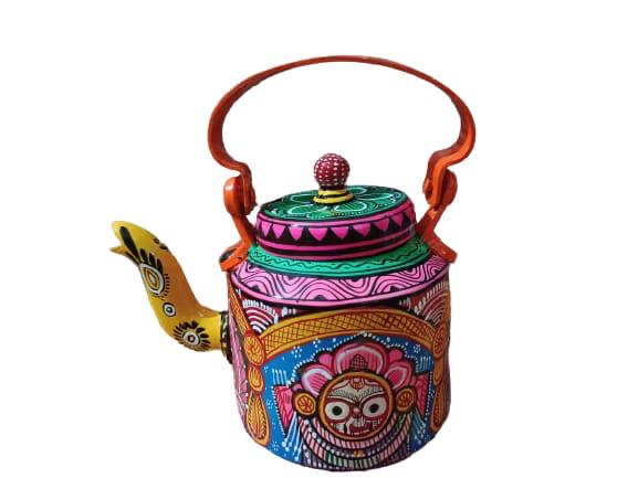 Lord Jagannath Hand Painted Kettle by Drushti