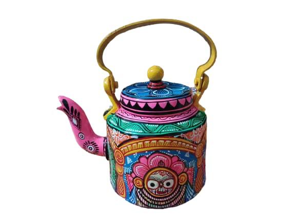 Lord Jagannath Hand Painted Kettle by Drushti