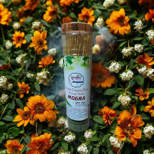 Mogra Flora Incense Sticks by Drushti (108 sticks)