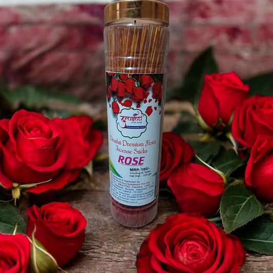 Rose Flora Incense Sticks by Drushti (108 sticks)