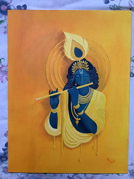 Melody of the Divine” – Acrylic on Canvas 🎶