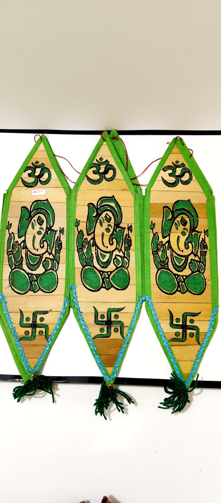 6-Sided Hand-Painted Palm Leaf Lantern – Traditional Odia Talapatra Art