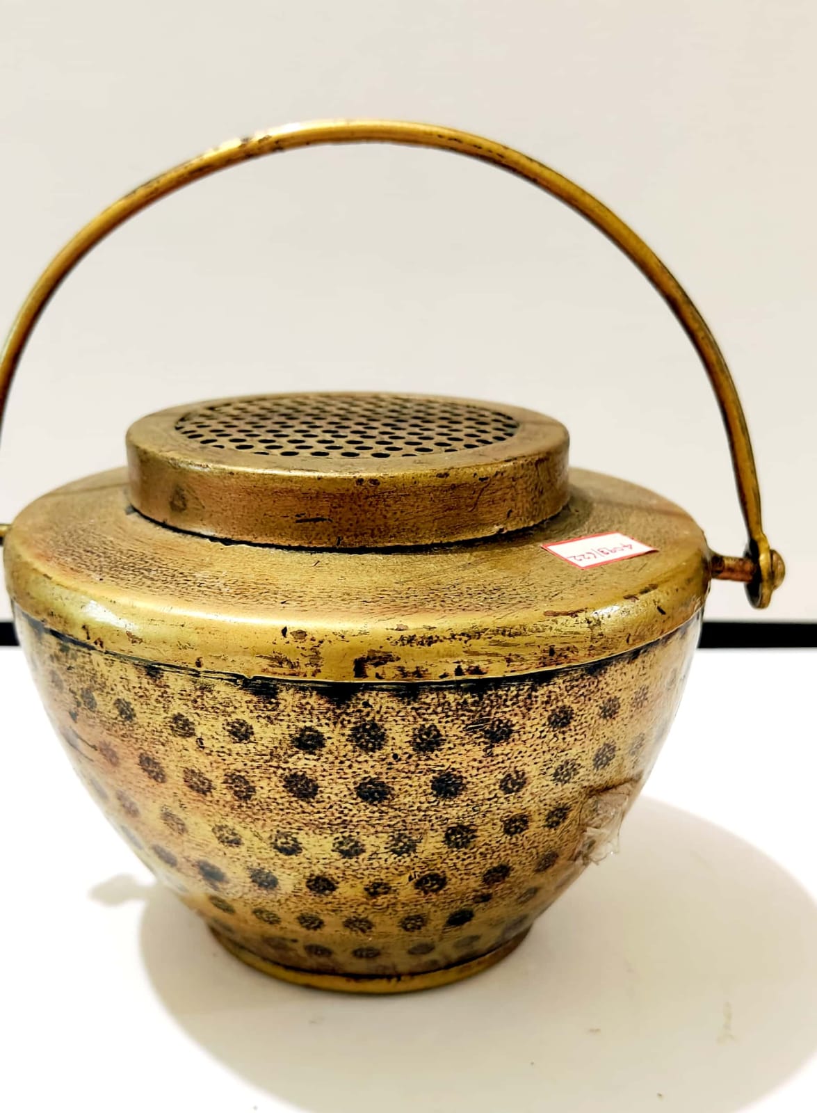 Antique Gold Metal Incense Burner & Tealight Holder